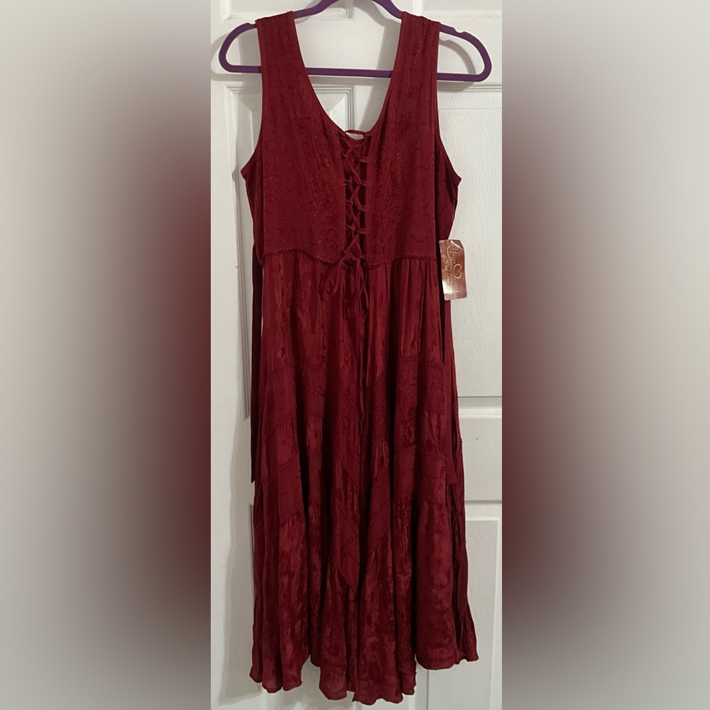 Scully burgundy maxi dress